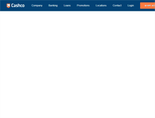 Tablet Screenshot of cashcofinancial.com